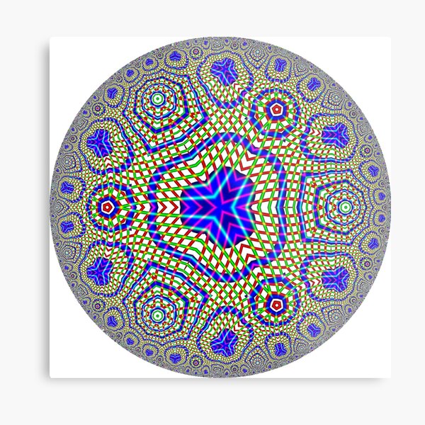 Noneuclidean Quasi-Ukrainian Mandala #122 Metal Print