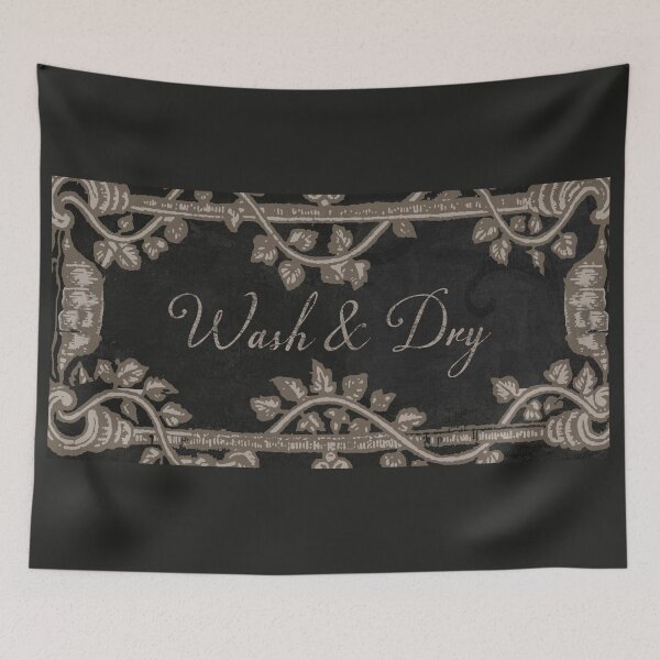 Item preview, Laundry Sign Wash and Dry designed and sold by Sasha Art Gallery.