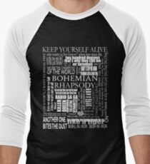 Camiseta ¾ bicolor para hombre RÁPSODIA BOHEMICA LETRAS
