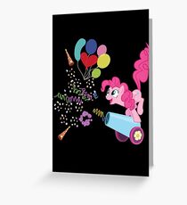 Pinkie Pie Cannon! Greeting Card