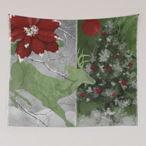 Item preview, Christmas Lodge Deer designed and sold by Sasha Art Gallery.