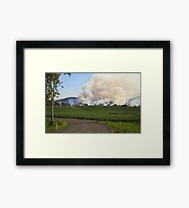 Bush Fire Framed Print