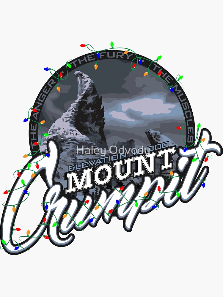 "Mount Crumpit" Sticker for Sale by hodvody | Redbubble