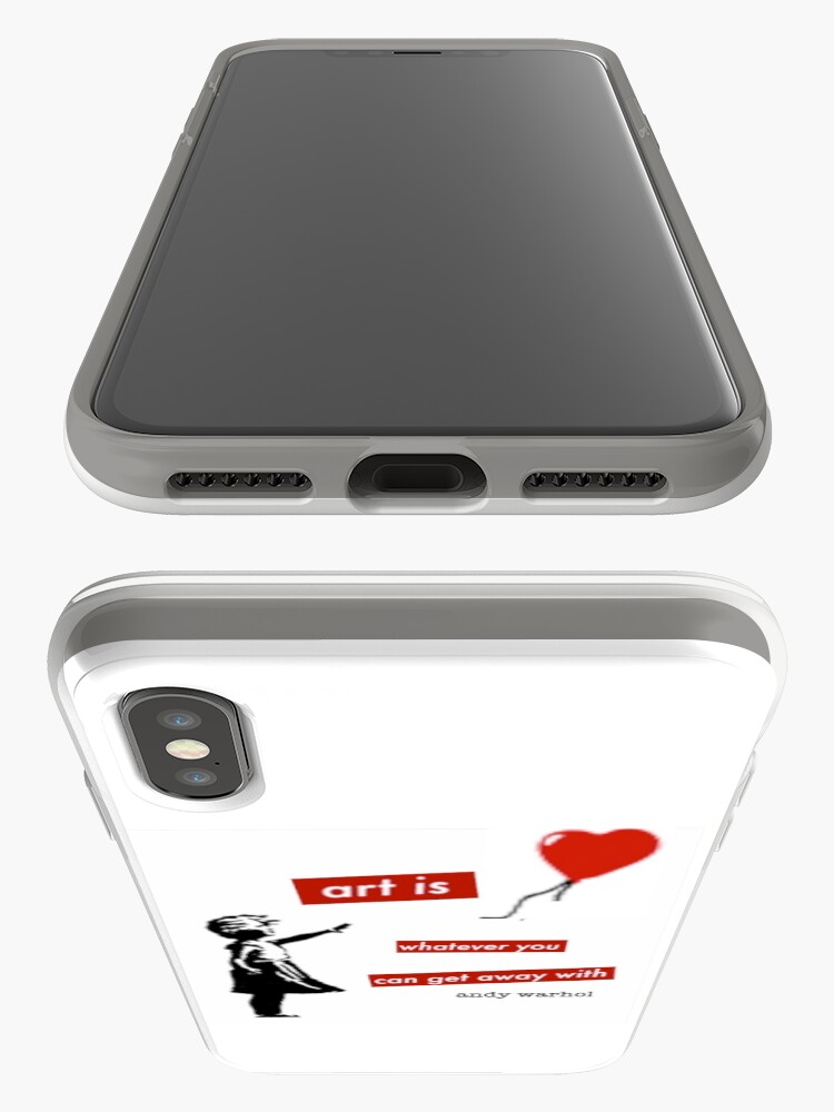 Alternate view of Girl with a red balloon - urban art pop culture - life quote iPhone Case & Cover
