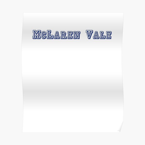 McLaren Vale Poster