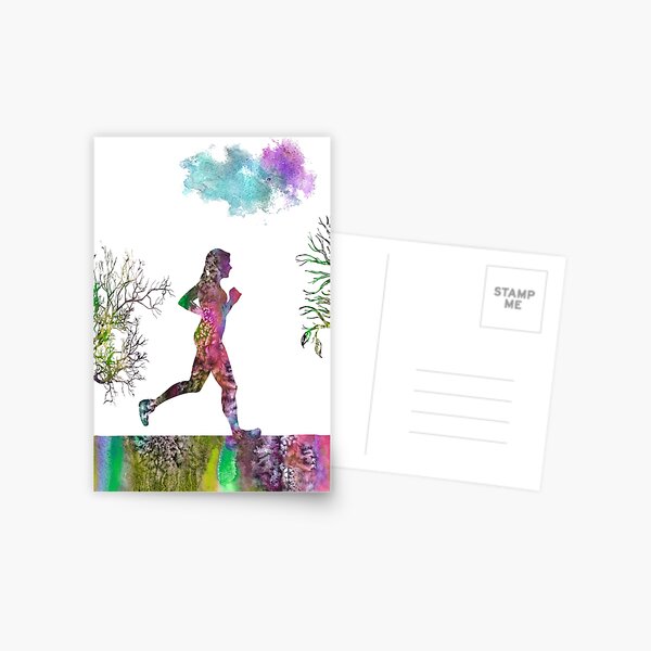 Item preview, Running woman, running, sport, woman sport designed and sold by Rosaliartbook.