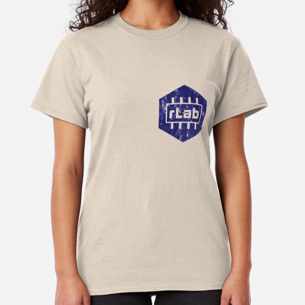 rLAB distressed navy logo Classic T-Shirt
