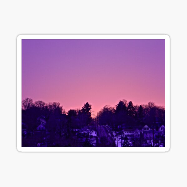 Winter Sunset - Ontario, Canada Sticker