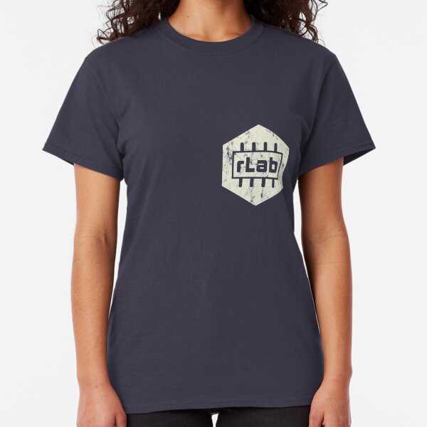 rLAB distressed beige logo Classic T-Shirt