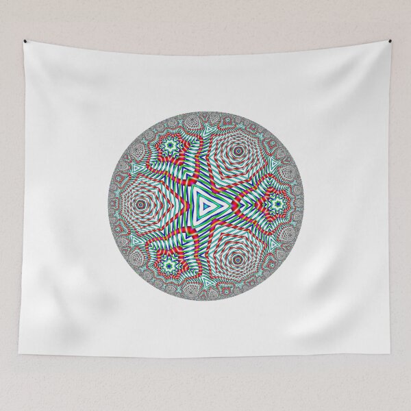 Item preview, Noneuclidean Quasi-Ukrainian Mandala #132 designed and sold by DavidFeldman.
