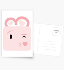 Emojis Blowing a kiss Postcards