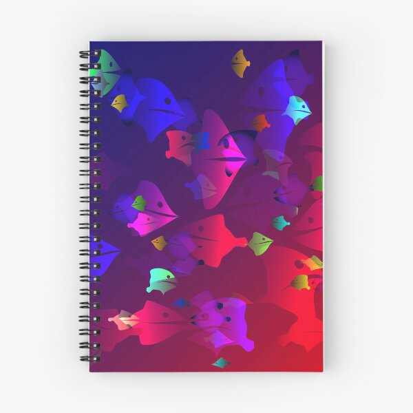Item preview, Brillante pez fluorescente con emociones de alegría y no solo. designed and sold by Grachyhamr.