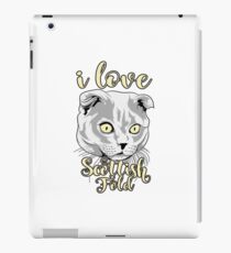 Vinilo o funda para iPad Gato de pliegue escocés