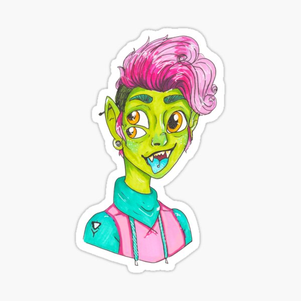 troll kid Sticker