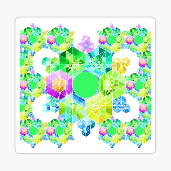 Crystal d'Eau Amour et Gratitude Rainbow Sticker