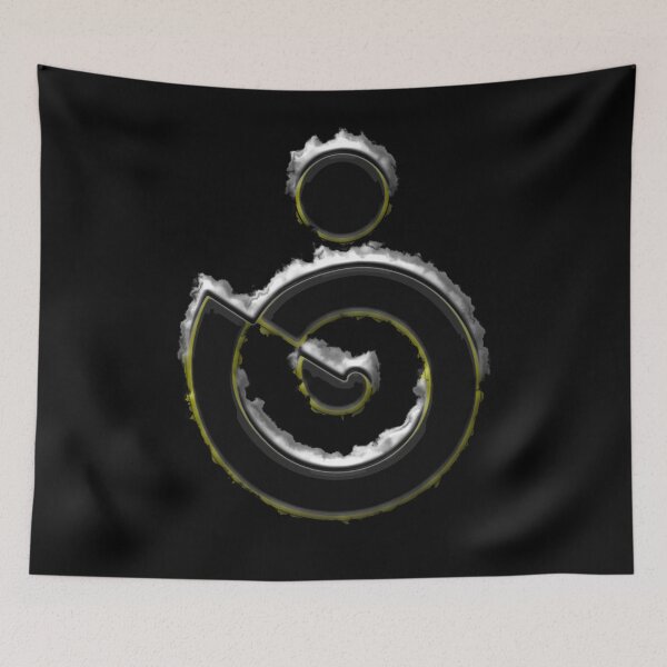 Item preview, Geometrical Oval Metal Industrial Art Symbol designed and sold by SpieklyArt.