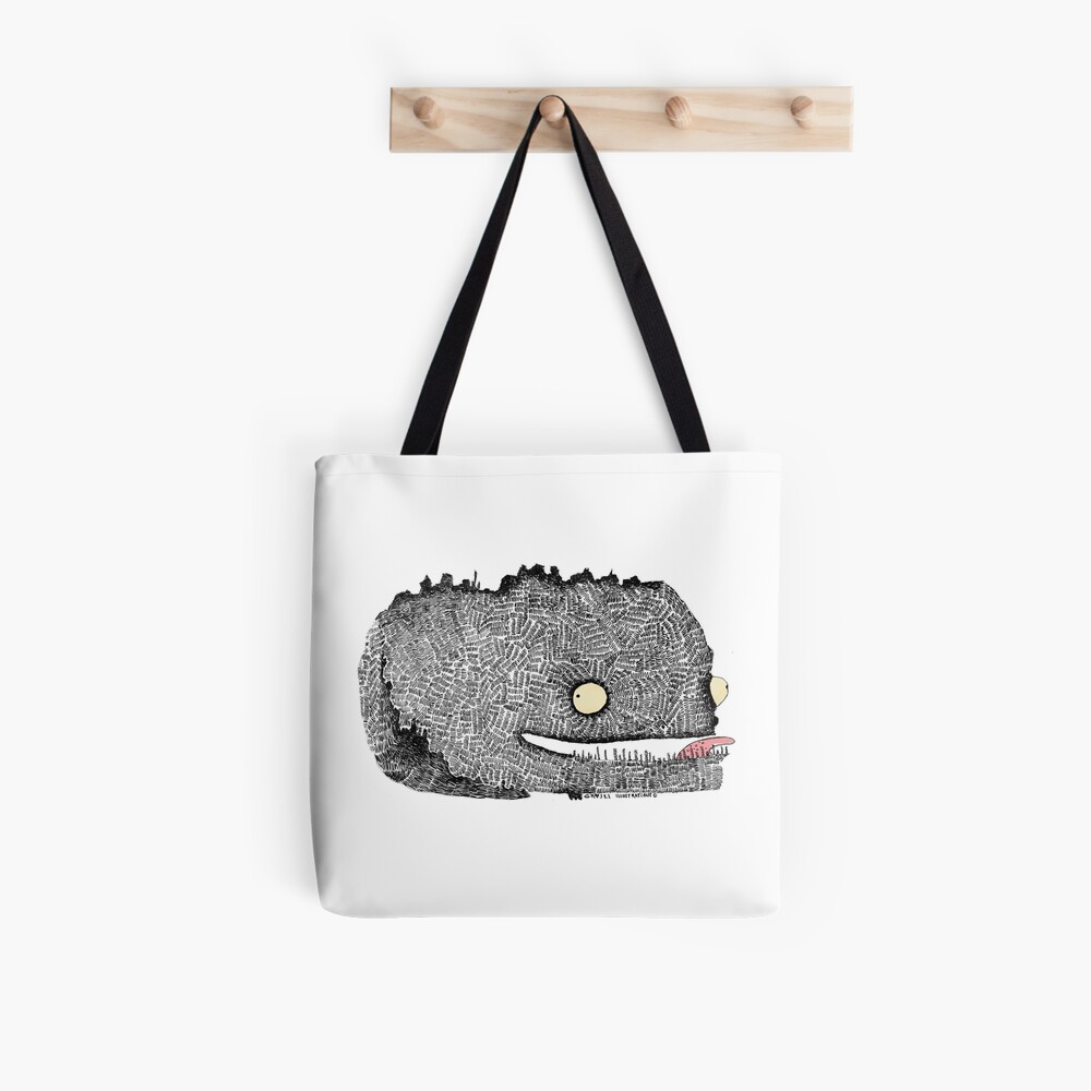 Scribbly Monster Tote Bag