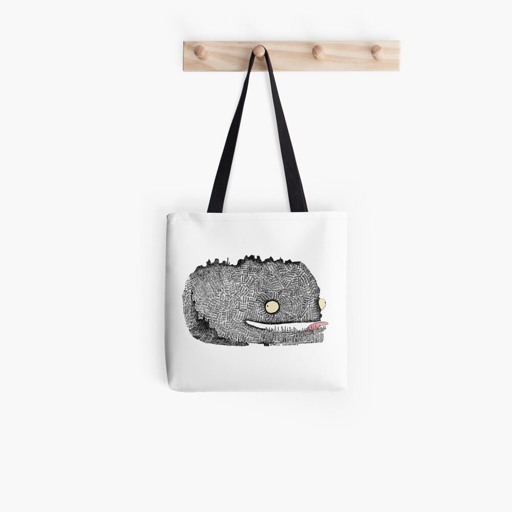 Scribbly Monster Tote Bag