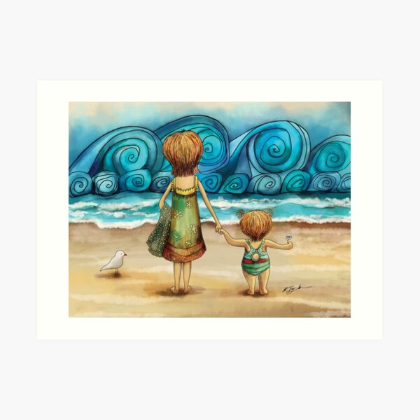Beachcombers Art Print