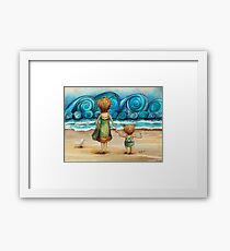 Beachcombers Framed Print