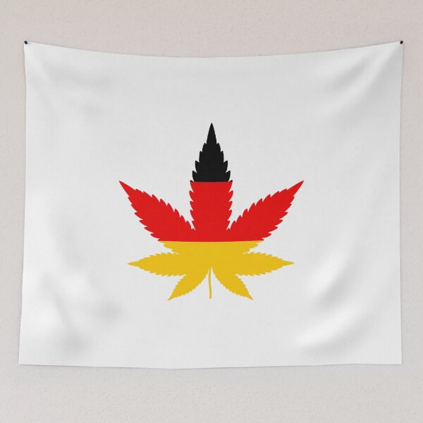 Item preview, Germany Flag Marijuana Symbol designed and sold by RagnarokDesigns.