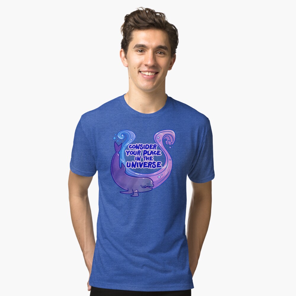 Existentiwhale: Consideration Tri-blend T-Shirt