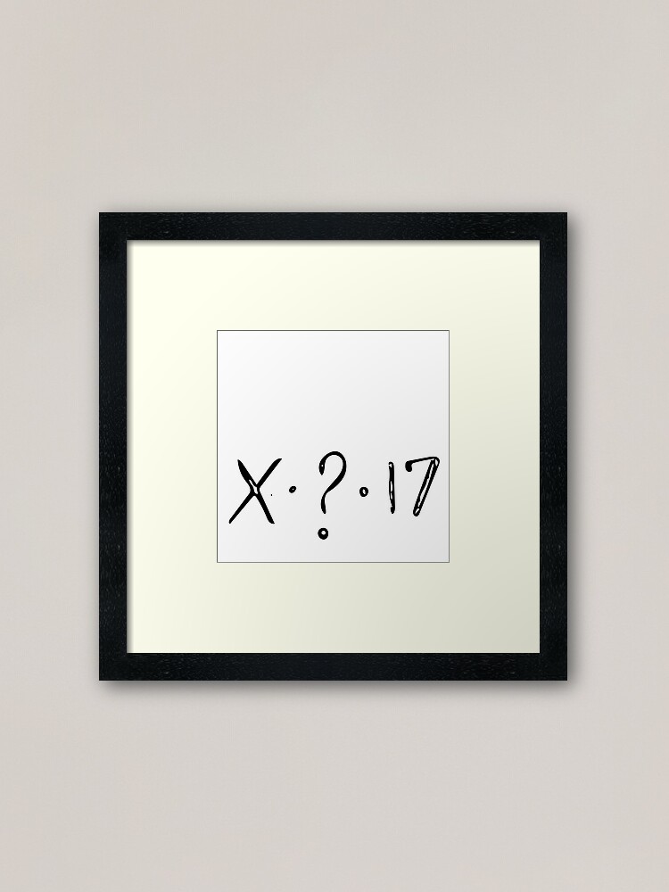 Xxxtentacion Symbol Art Framed Art Print By Mochashay123 Redbubble 9055