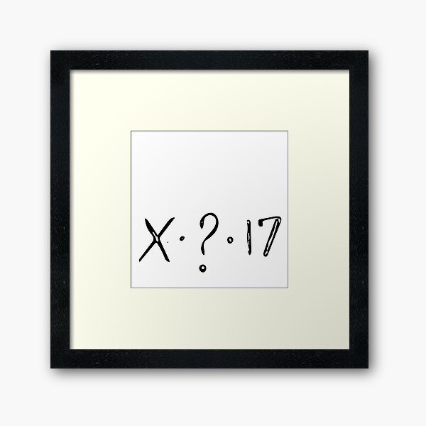 XXXTENTACION SYMBOL ART Framed Art Print