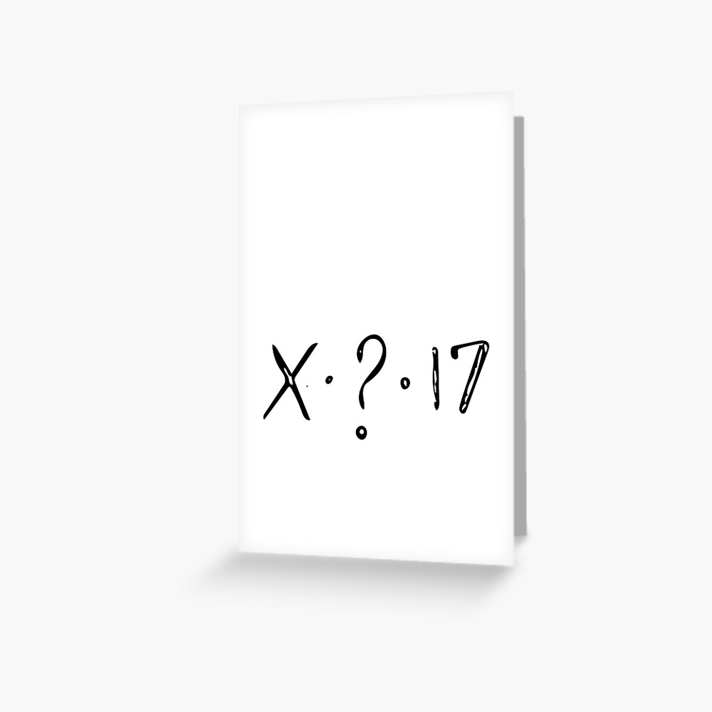 Xxxtentacion Symbol Art Greeting Card By Mochashay123 Redbubble 