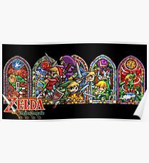 Póster La leyenda de Zelda- Cuatro espadas