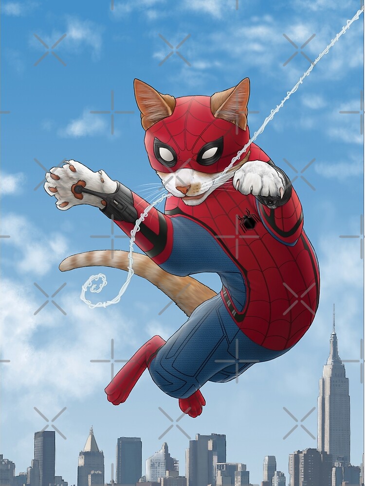Включи кот паук. Спайдер кот Марвел. Кот паук Марвел. Коты Супергерои Дженни Паркс. Котенок человек паук.