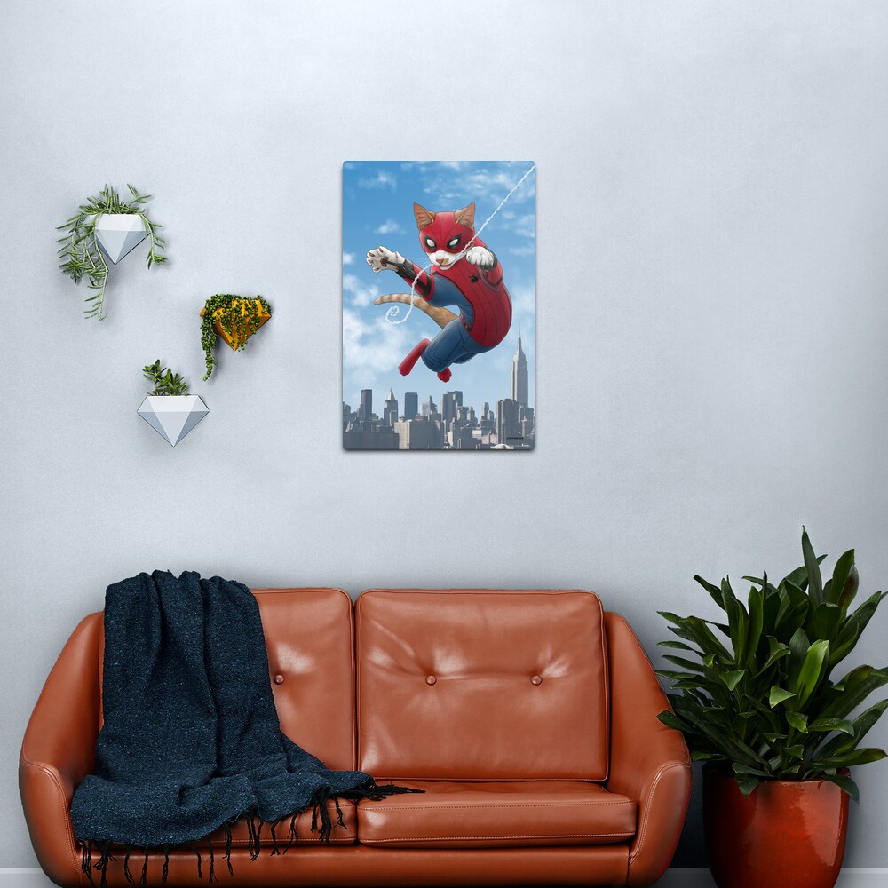 Spider-Cat Metal Print