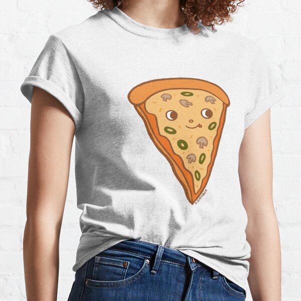 Veggie Pizza Slice- Mushroom and olives, yum! Classic T-Shirt