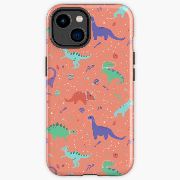 Space Dinosaurs in a Coral Sky iPhone Tough Case