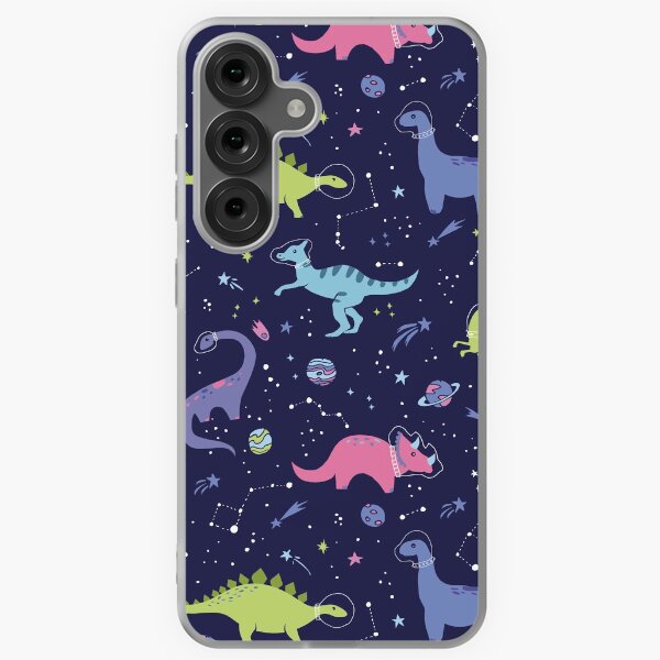 Space Dinosaurs in a Purple Sky Samsung Galaxy Soft Case