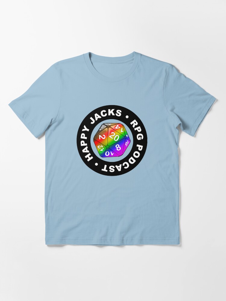 Alternate view of Happy Jacks Rainbow Logo Essential T-Shirt