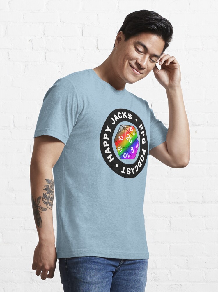Alternate view of Happy Jacks Rainbow Logo Essential T-Shirt