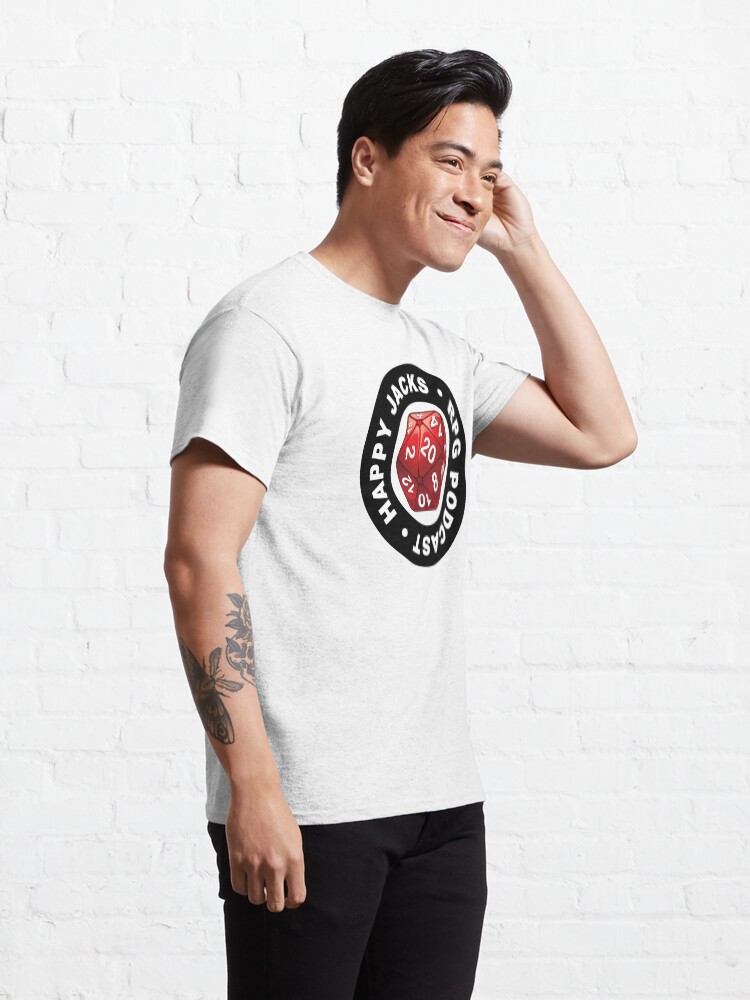 Alternate view of Happy Jacks RPG Logo Classic T-Shirt