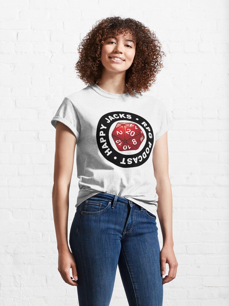 Alternate view of Happy Jacks RPG Logo Classic T-Shirt