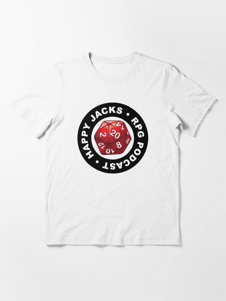 Alternate view of Happy Jacks RPG Logo Essential T-Shirt