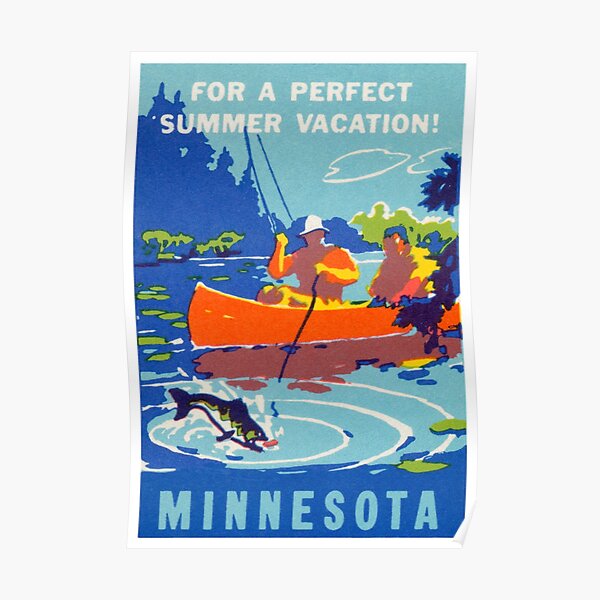 1940 Vacation in Minnesota Poster