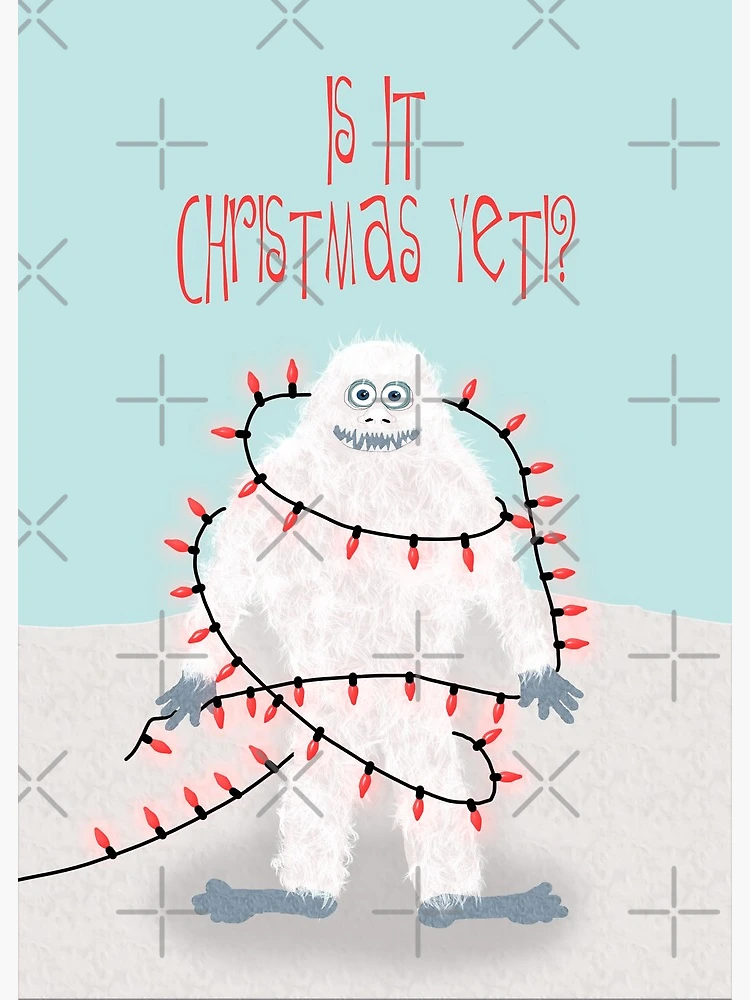 Gettin' Yeti for Christmas Greeting Cards | LookHUMAN