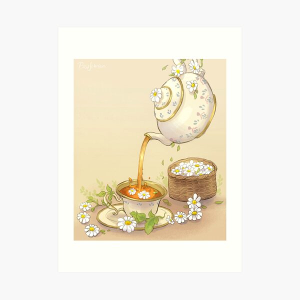 Chamomile Tea Art Print