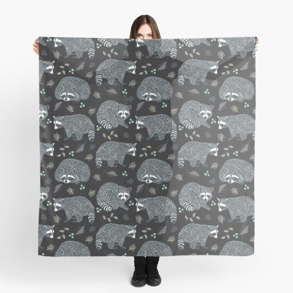 Raccoons! Design 42 / 365 Days of Design Scarf