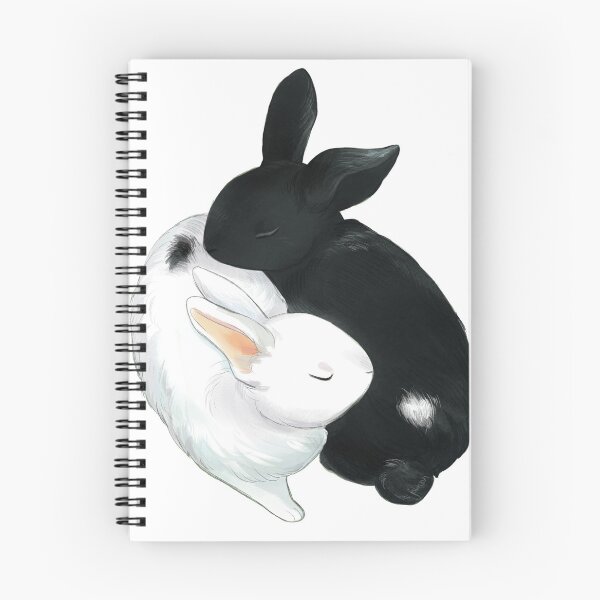 Item preview, Yin Yang Bunnies designed and sold by bevsi.