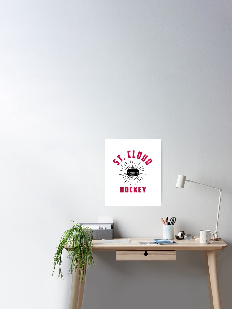 St Cloud Hockey Scsu Huskies Poster By Ostheimerdesign Redbubble