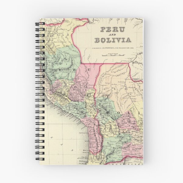 Item preview, Vintage Map of Peru and Bolivia (1856) designed and sold by BravuraMedia.