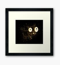 Dog pet golden Gold Framed Print