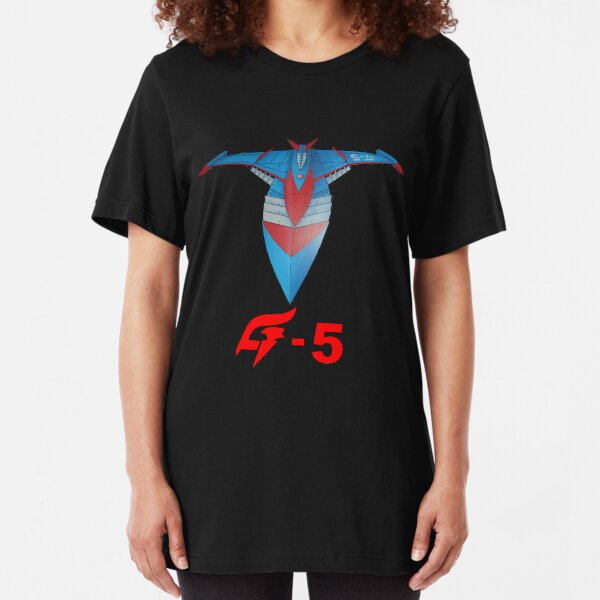 Battle of the Planets & Gatchaman God Phoenix G-5 Slim Fit T-Shirt