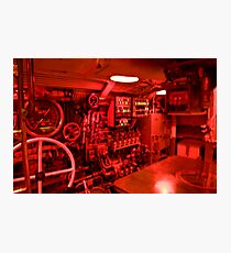 Control room of a WWII era submarine Photographic Print